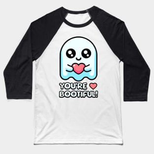 You're Bootiful! Cute Ghost Pun Baseball T-Shirt